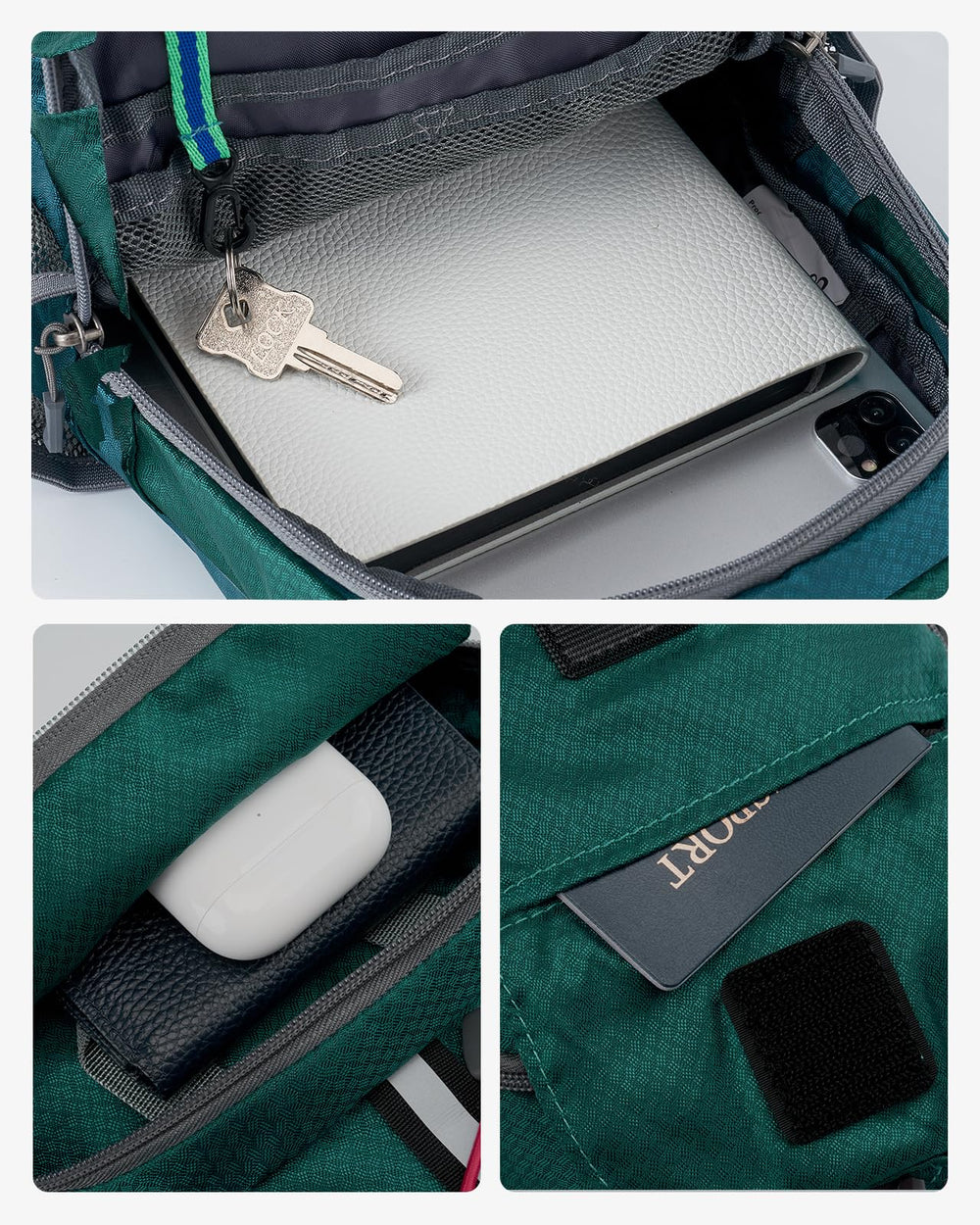 WATERFLY breathable mesh back panel provides comfortable support.