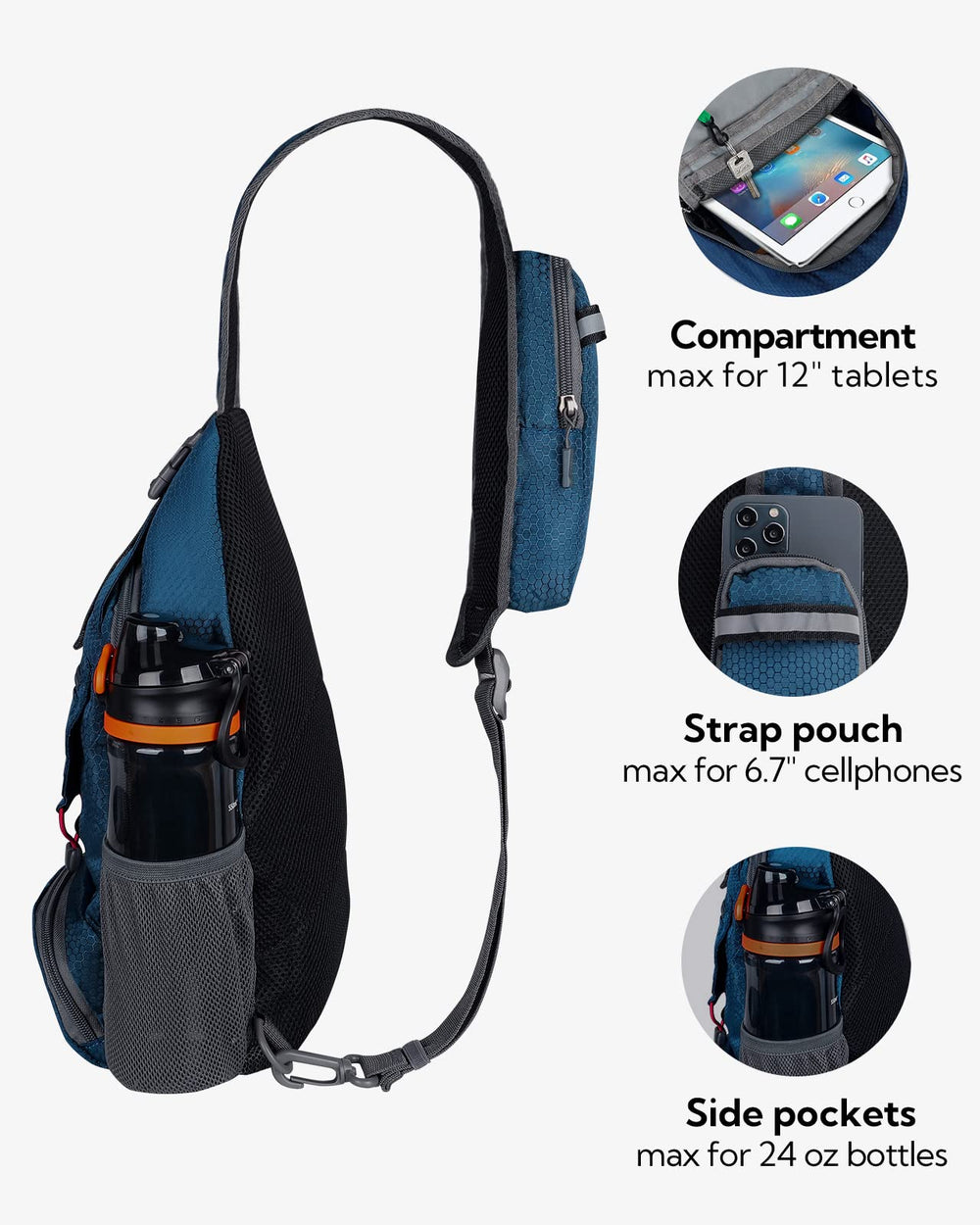 WaterFly durable water-resistant polyester and SBS zippers withstand daily adventures.