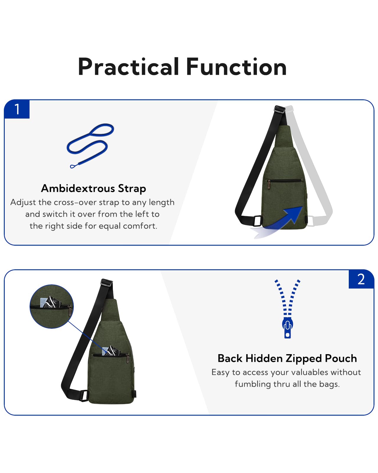 WATERFLY side earphone passthrough enables music without removing the bag.