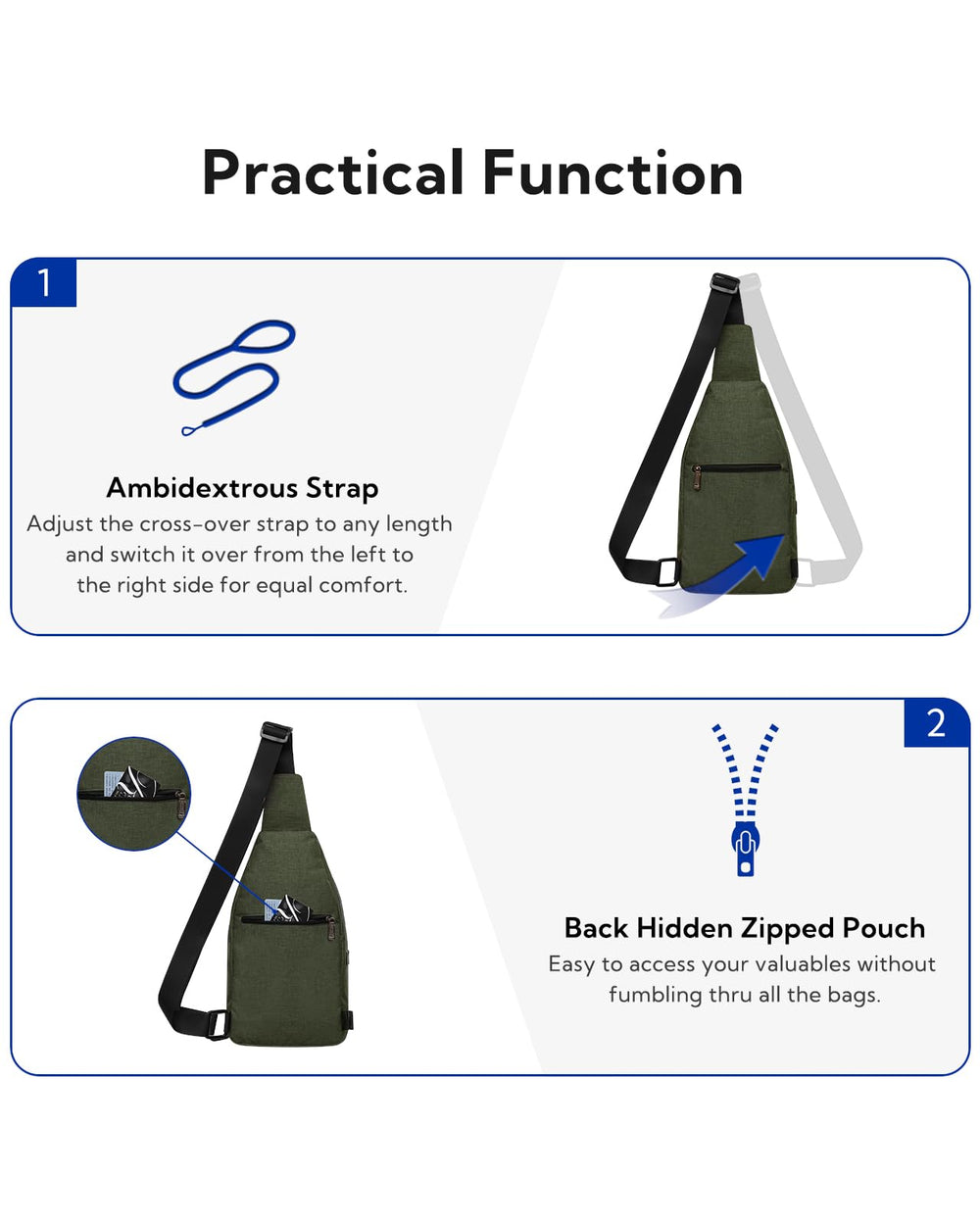 WATERFLY side earphone passthrough enables music without removing the bag.