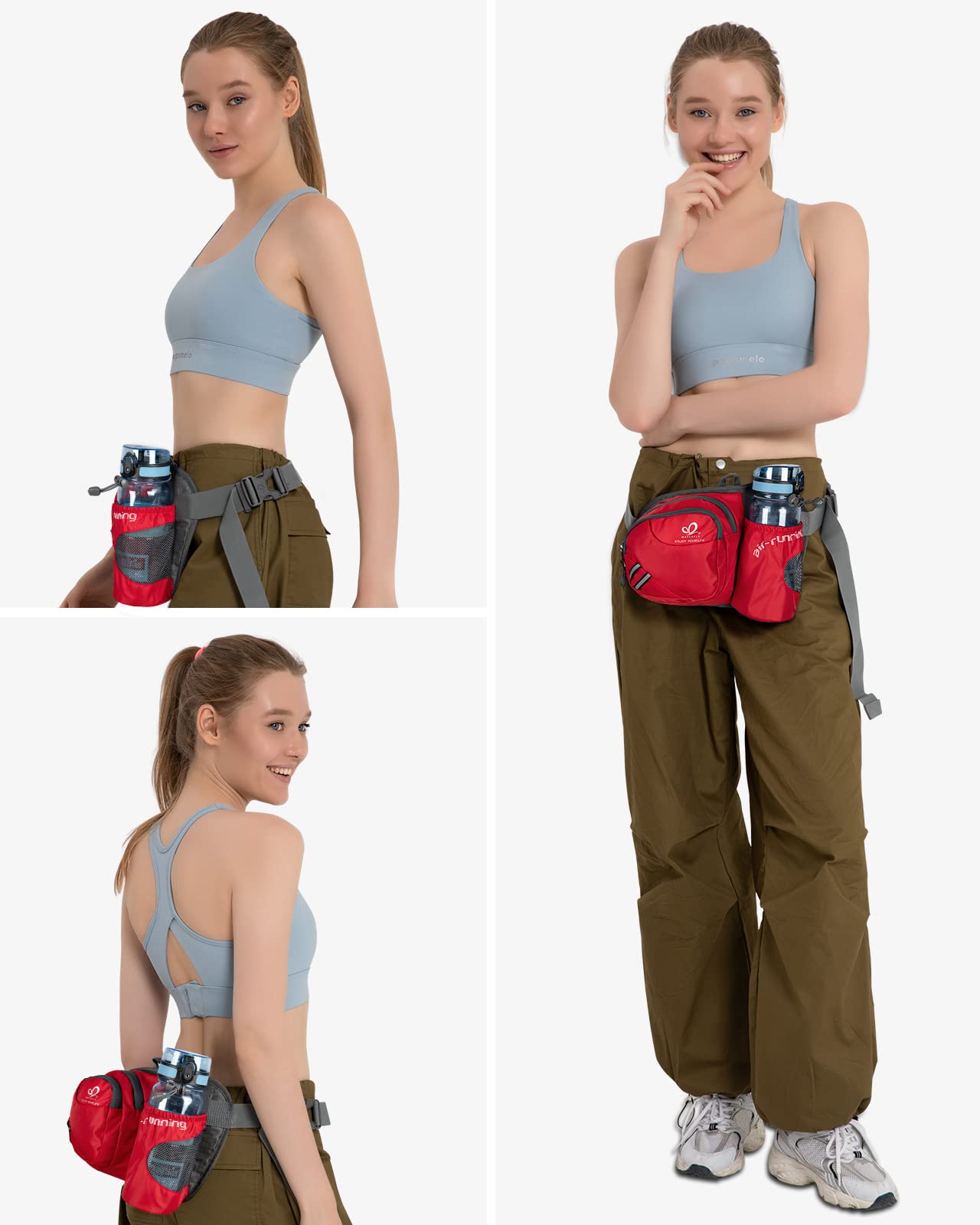 Waterfly fanny-pack durable zippers provide smooth access on the go.