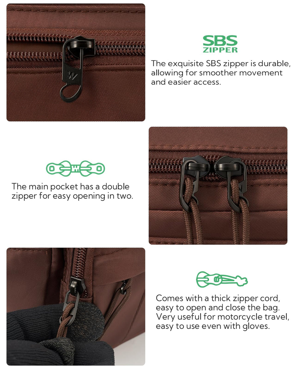 Waterfly fanny pack use cases illustrate versatile wear for hiking, commuting, and errands.