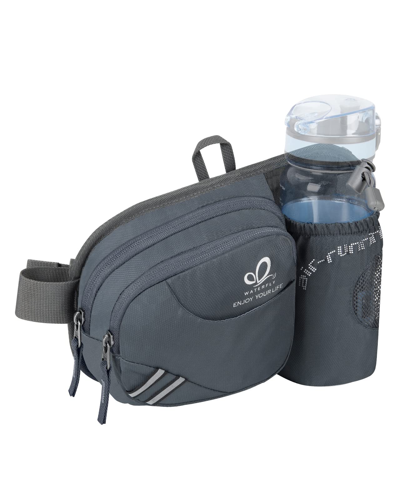 Waterfly fanny pack front view with organized pockets for quick access.