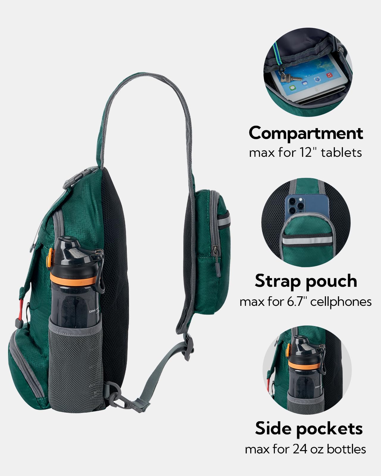 WATERFLY folded compact pouch demonstrates portable storage.