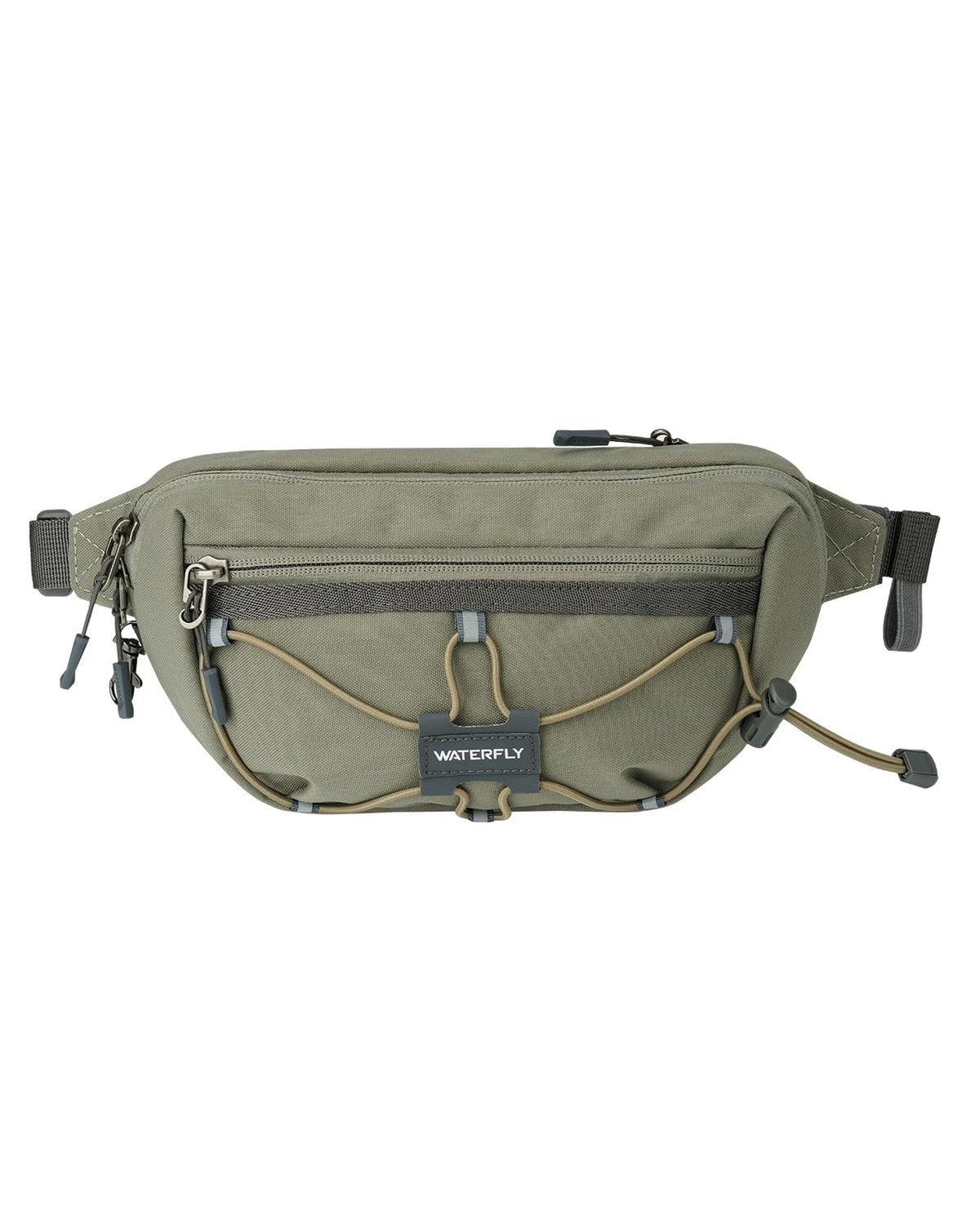 Waterfly lightweight small fanny pack, front view for compact daily carry.
