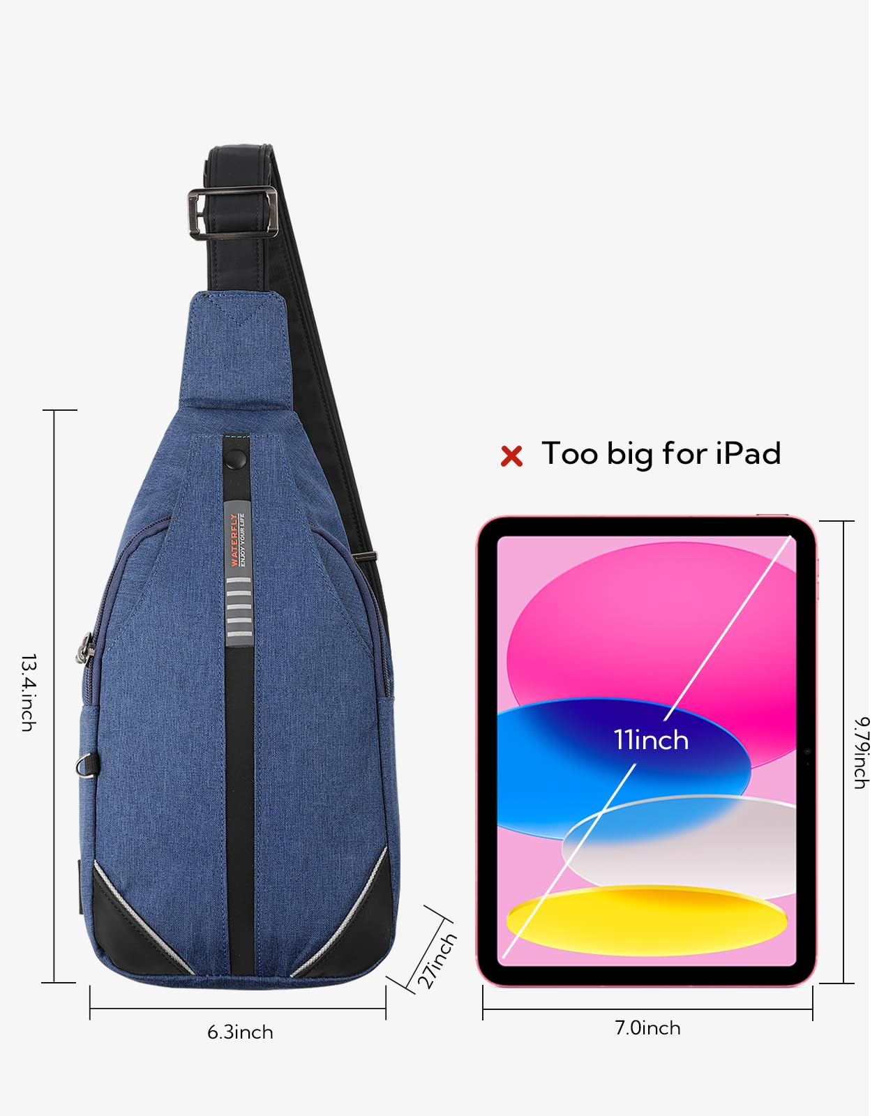 Waterfly travel-scene shows the bag ready for daily outings and parks