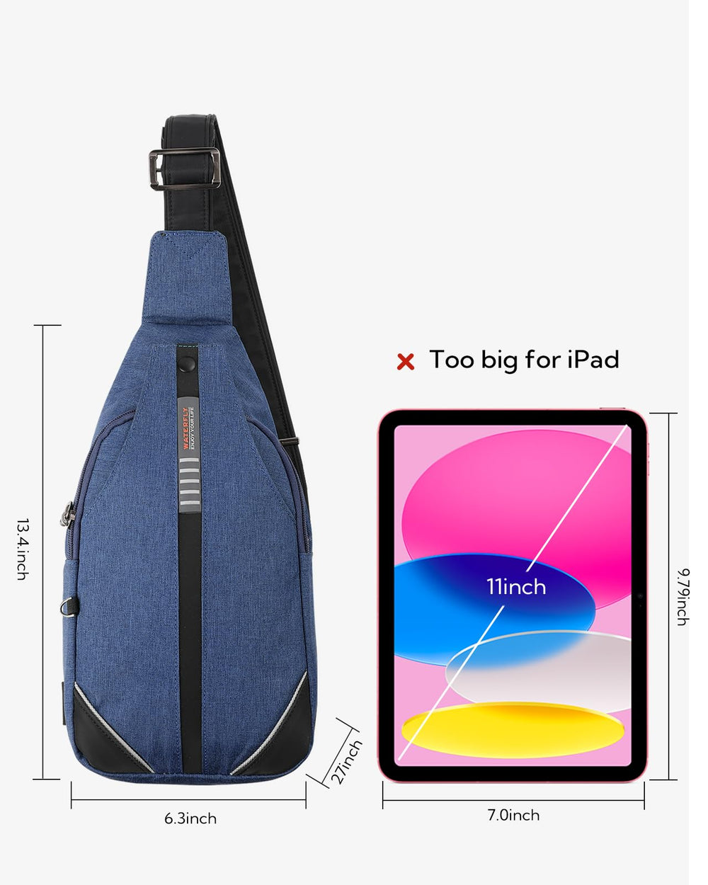 Waterfly travel-scene shows the bag ready for daily outings and parks