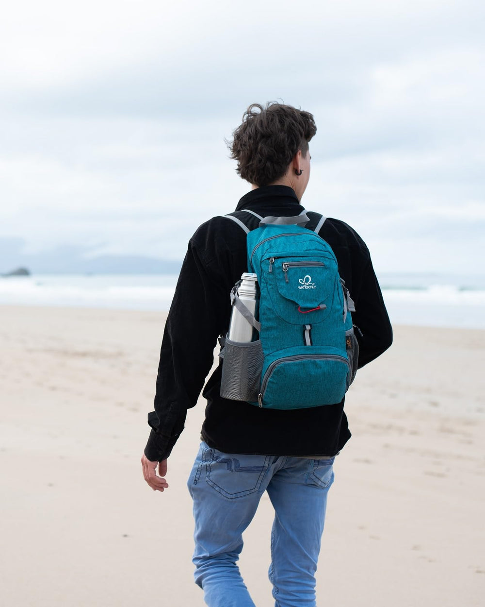 Waterfly foldable backpack is airline-friendly for easy travel.