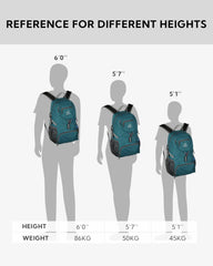 Waterfly packable backpack premium material with polyester lining eases shoulder strain.
