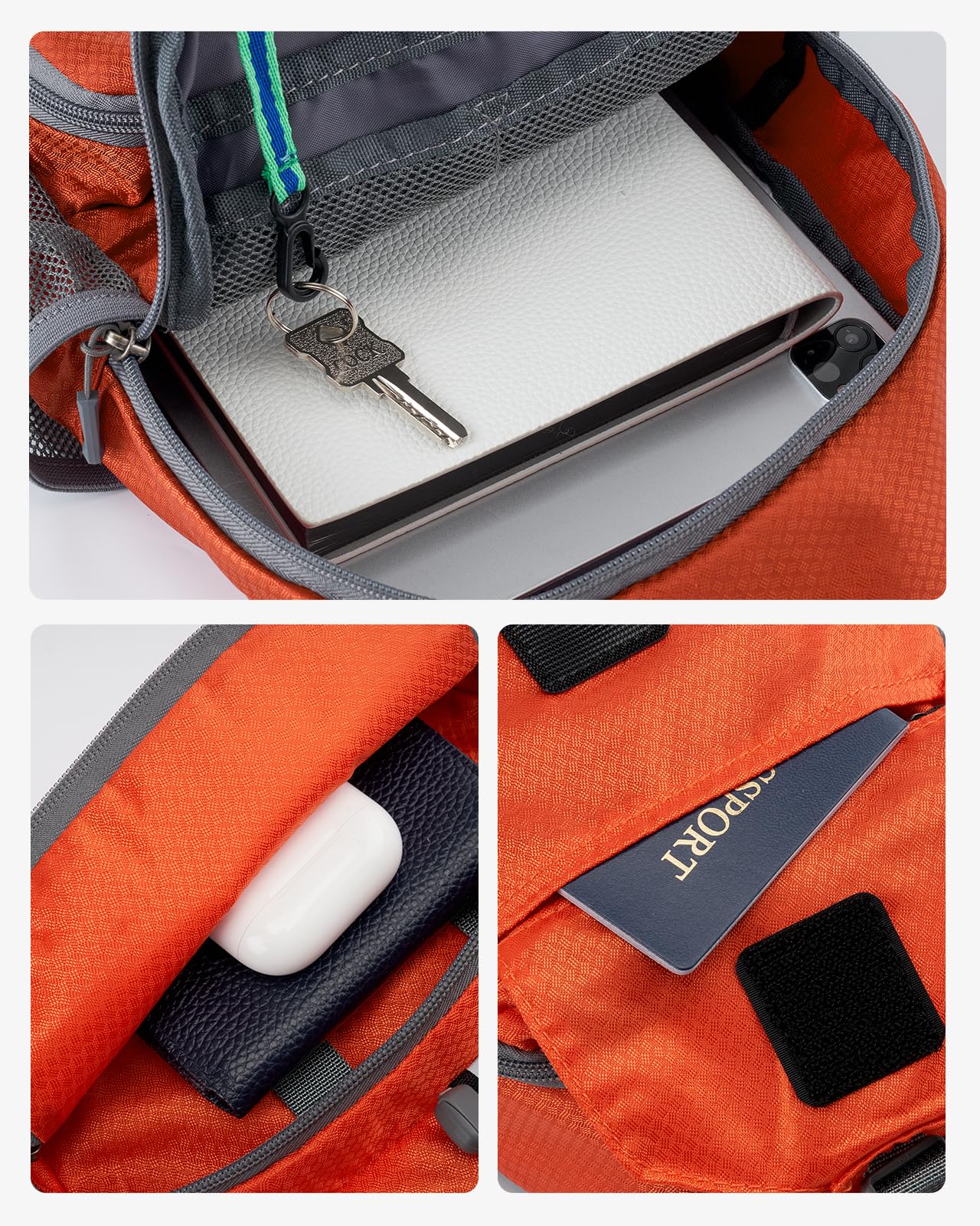 Waterfly bag back panel with breathable mesh padding for comfort