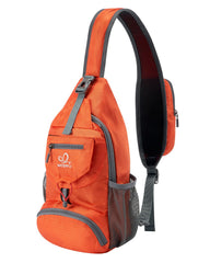 Waterfly packable small crossbody bag front view showing durable, water-resistant fabric for daily use