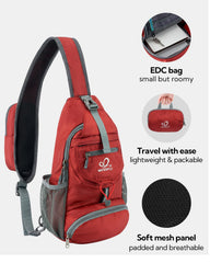 Waterfly breathable mesh back panel for all-day comfort