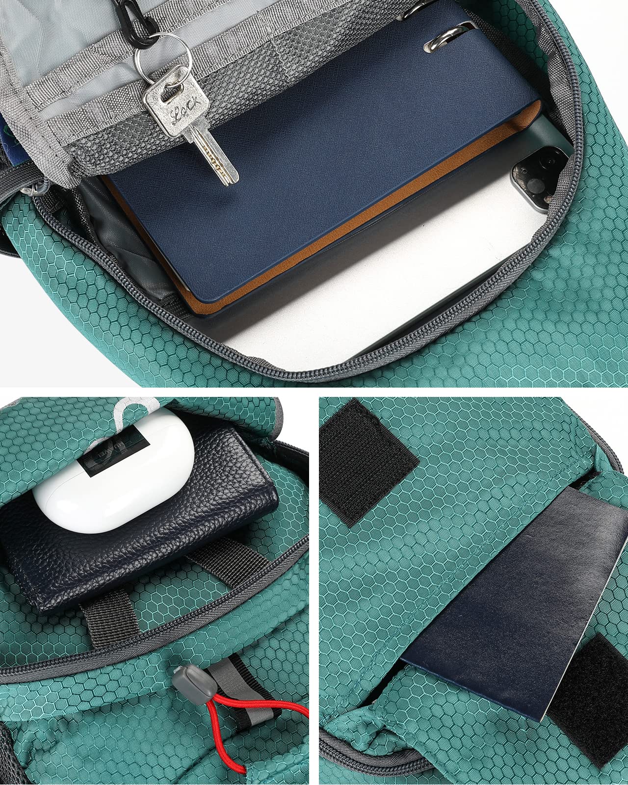 WATERFLY reversible strap design supports left or right shoulder wear