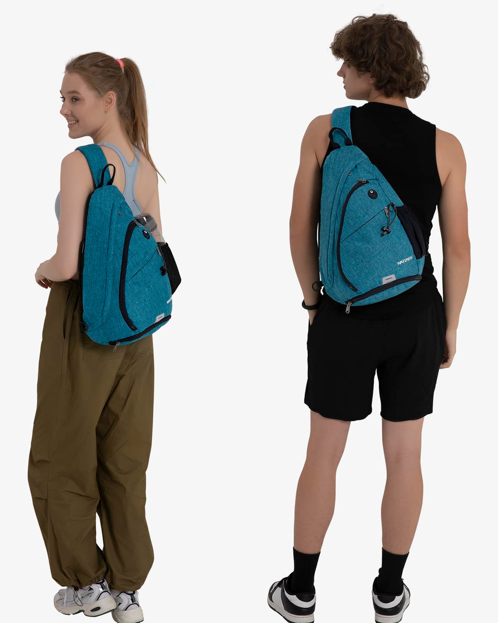 Waterfly sling bag adjustable strap supports left or right wear