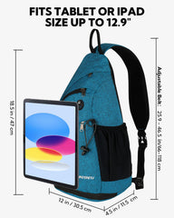 Waterfly sling bag wallet and phone pockets help organize essentials on the go