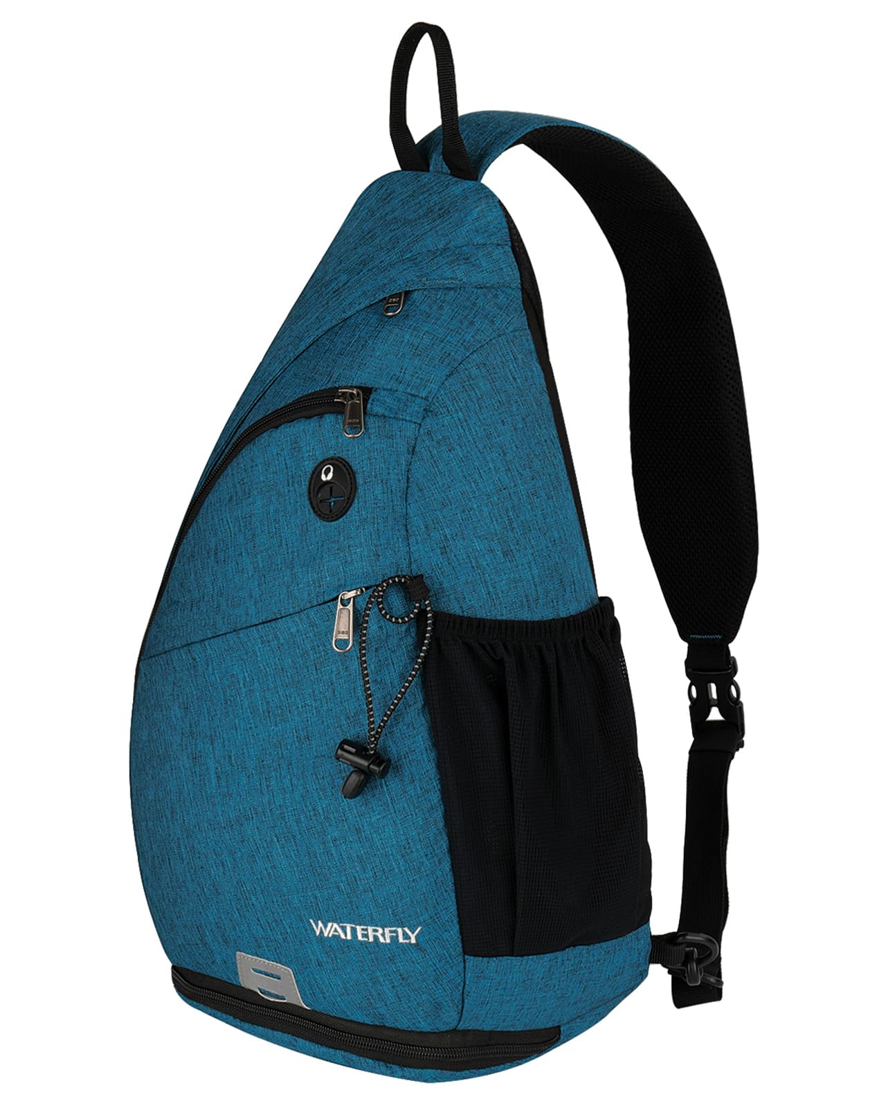 Waterfly sling bag water-repellent linen finish protects gear in light rain