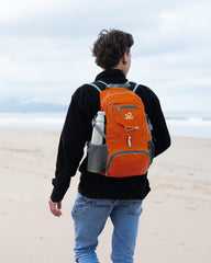Waterfly 20L packable backpack unfolded for travel and daily use