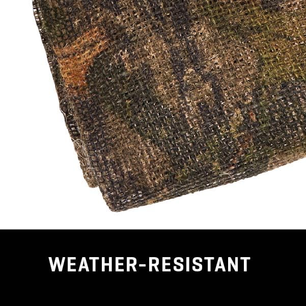 Breathable, noiseless burlap blind for stealthy hunting concealment