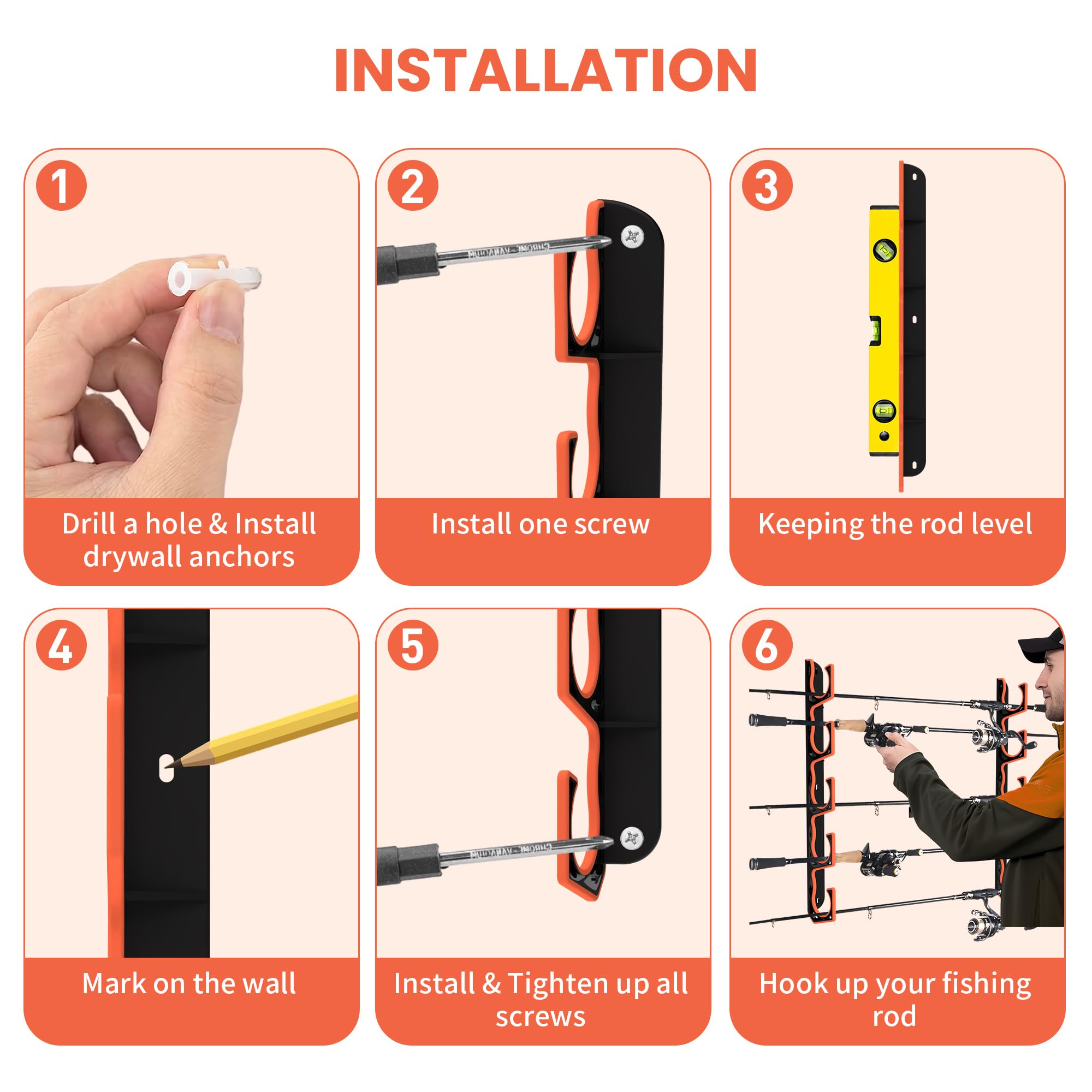 ABS plastic body with TPU-coated hooks