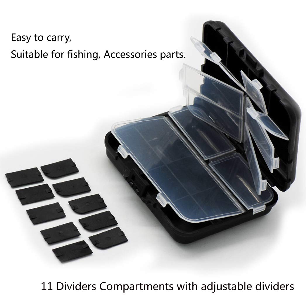 Waterproof double-sided fishing tackle box for portability