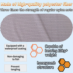 Waterproof soft steel frame of pier net