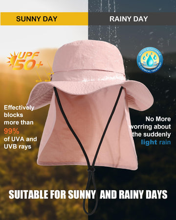 Hat showing UPF50+ sun protection and breathable interior