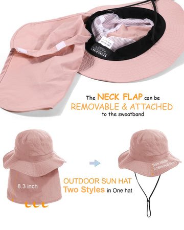 Wide brim offering sun protection during outdoor activities