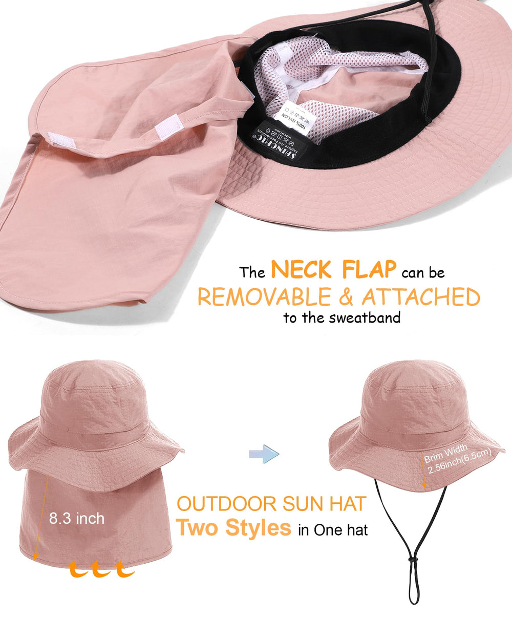 Wide brim offering sun protection during outdoor activities