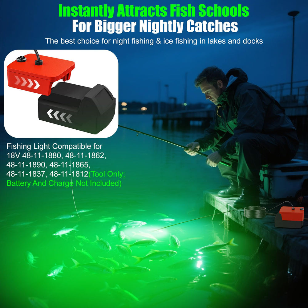 16.4-foot waterproof cable connected to the light