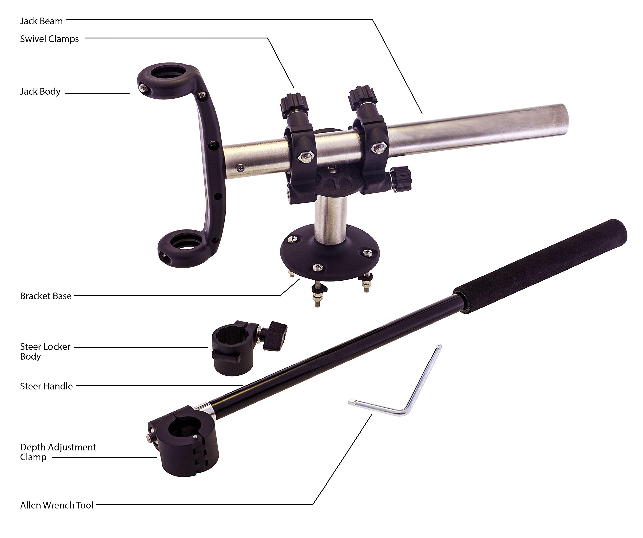 Watersnake Kayak Motor Bracket adjustable design for versatile motor positioning