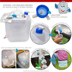 WaterStorageCube BPA-free odorless plastic preserves taste for safe daily use.