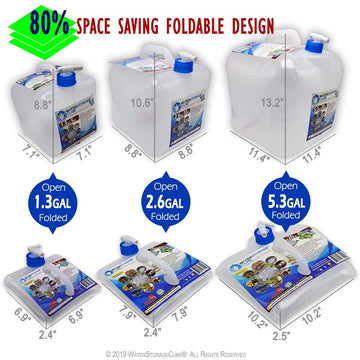 WaterStorageCube spigot design leakproof to minimize spills during outdoor adventures.