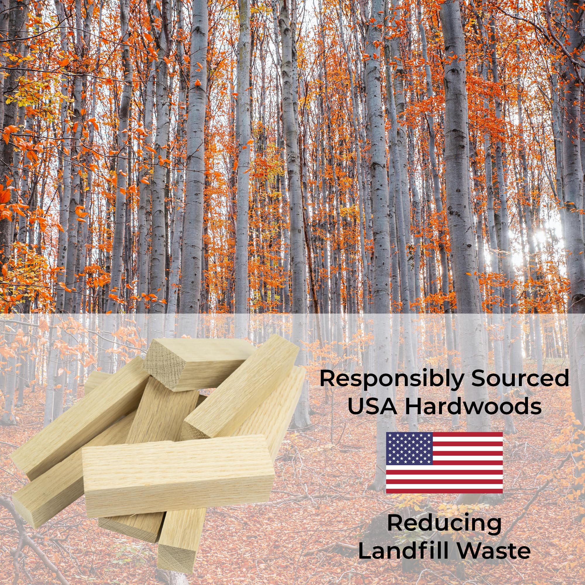 Way 2 wood for fire pits and smoking with steady flame