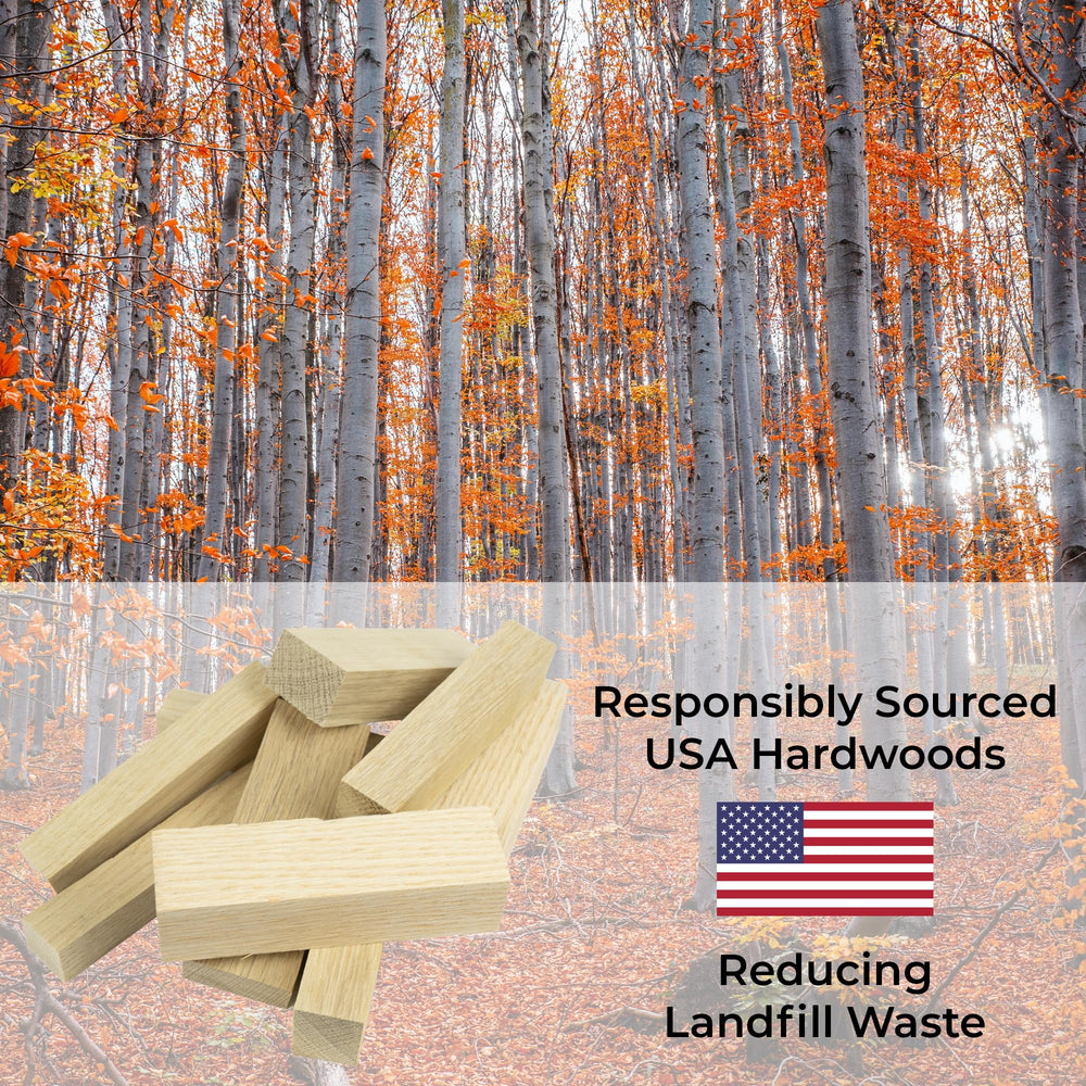 Way 2 wood for fire pits and smoking with steady flame