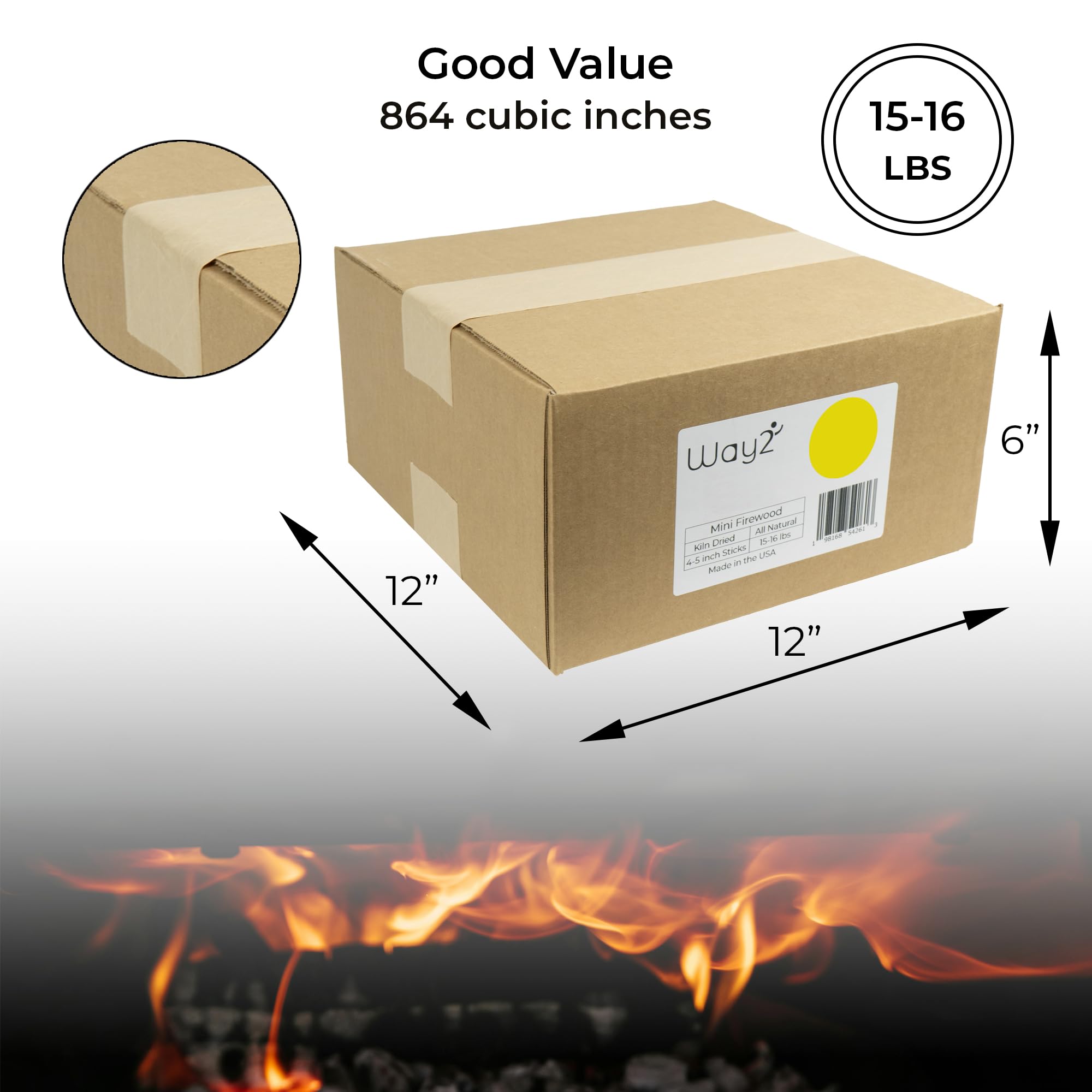 Way 2 kiln dried ash sticks 4-5 inches for reliable kindling