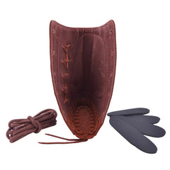 Wayne's Dog buffalo hide texture close-up shows rugged, durable leather.