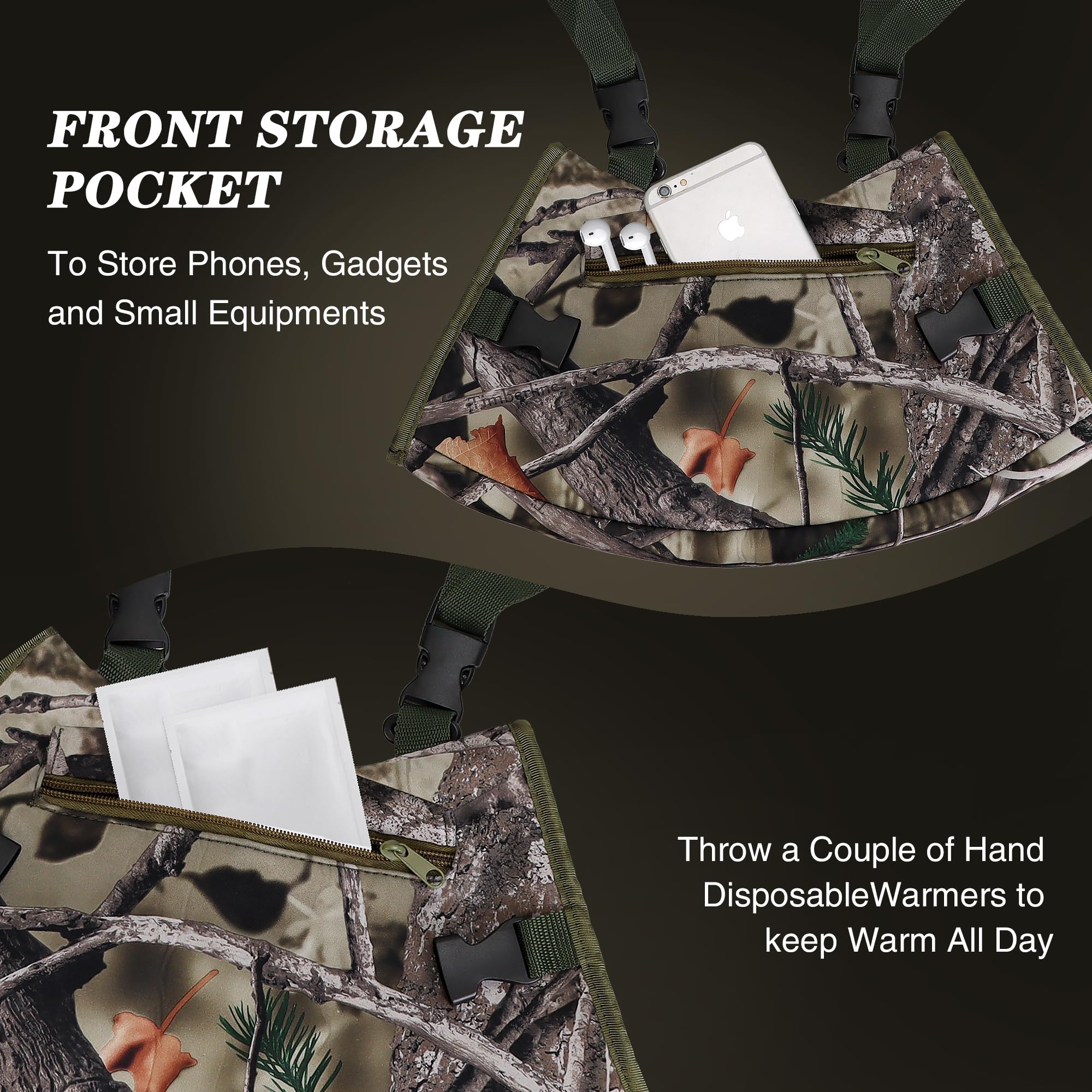 WBCBEC warming pouch polar fleece lining close-up emphasizing warmth and comfort