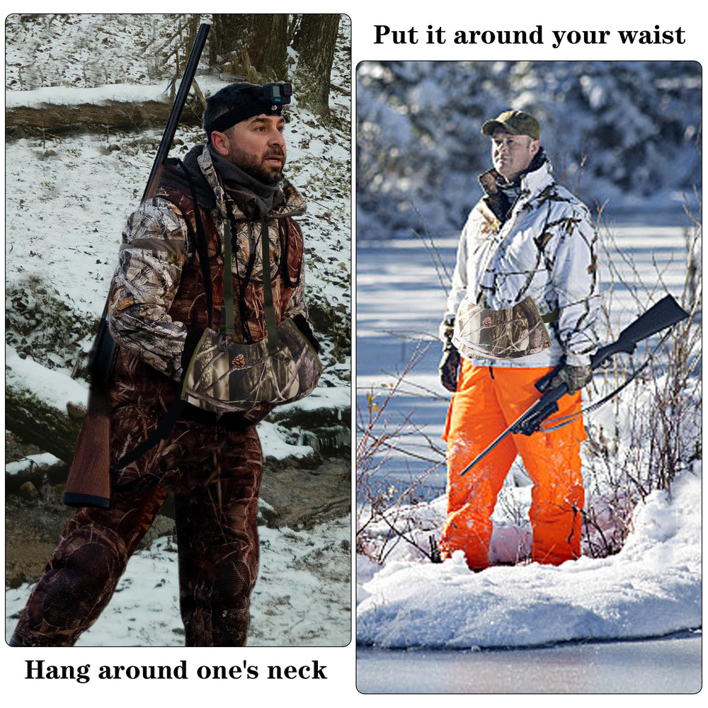 WBCBEC warming pouch water-resistant pocket showing gear protection