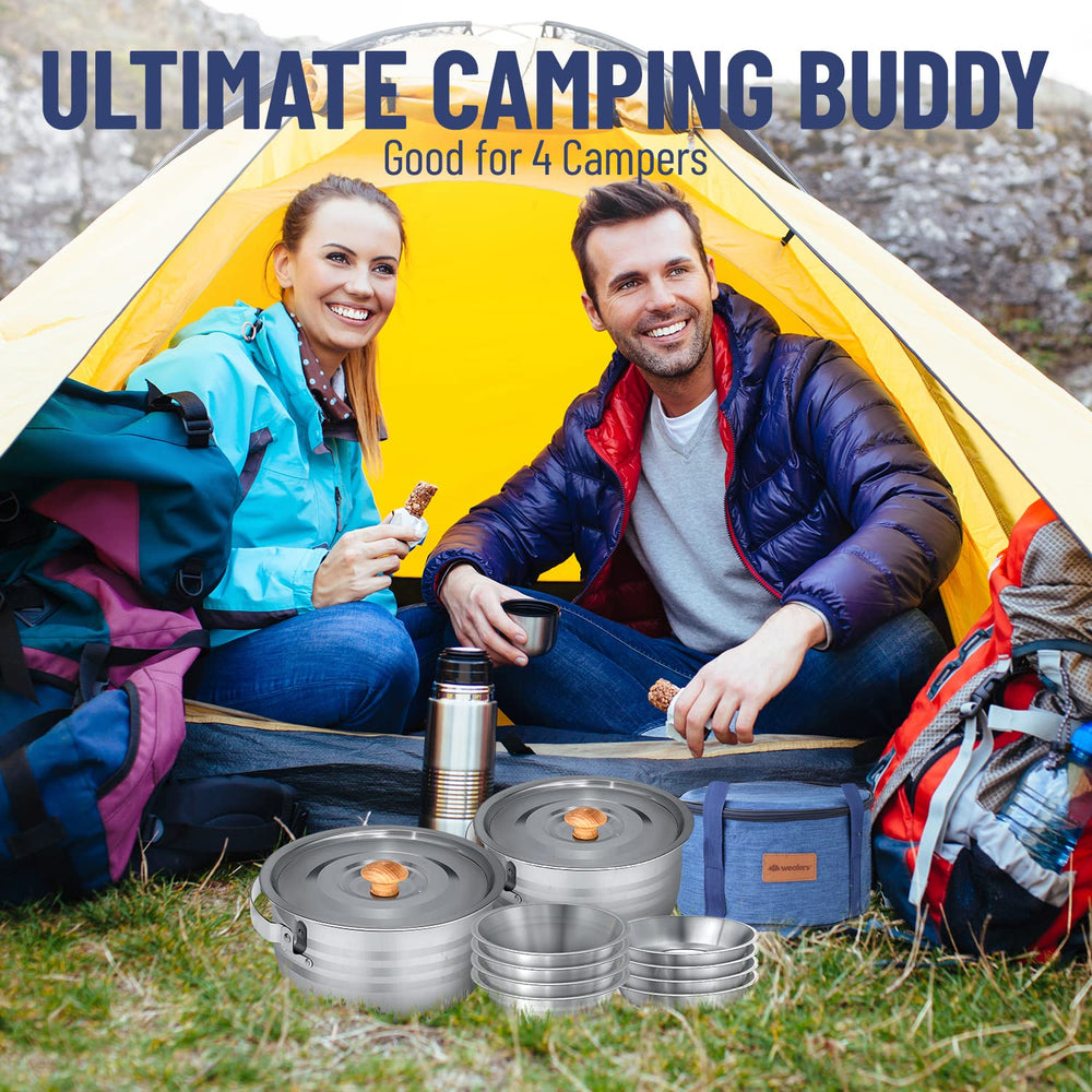 Wealers complete camp kitchen setup ready for versatile outdoor cooking