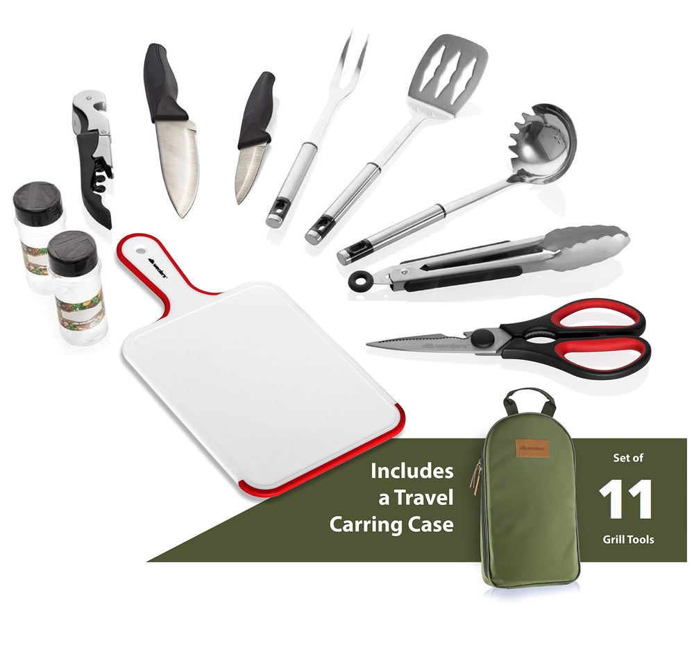 Wealers fashionable multicolor pattern adds style to camp, grill, or picnic setups.