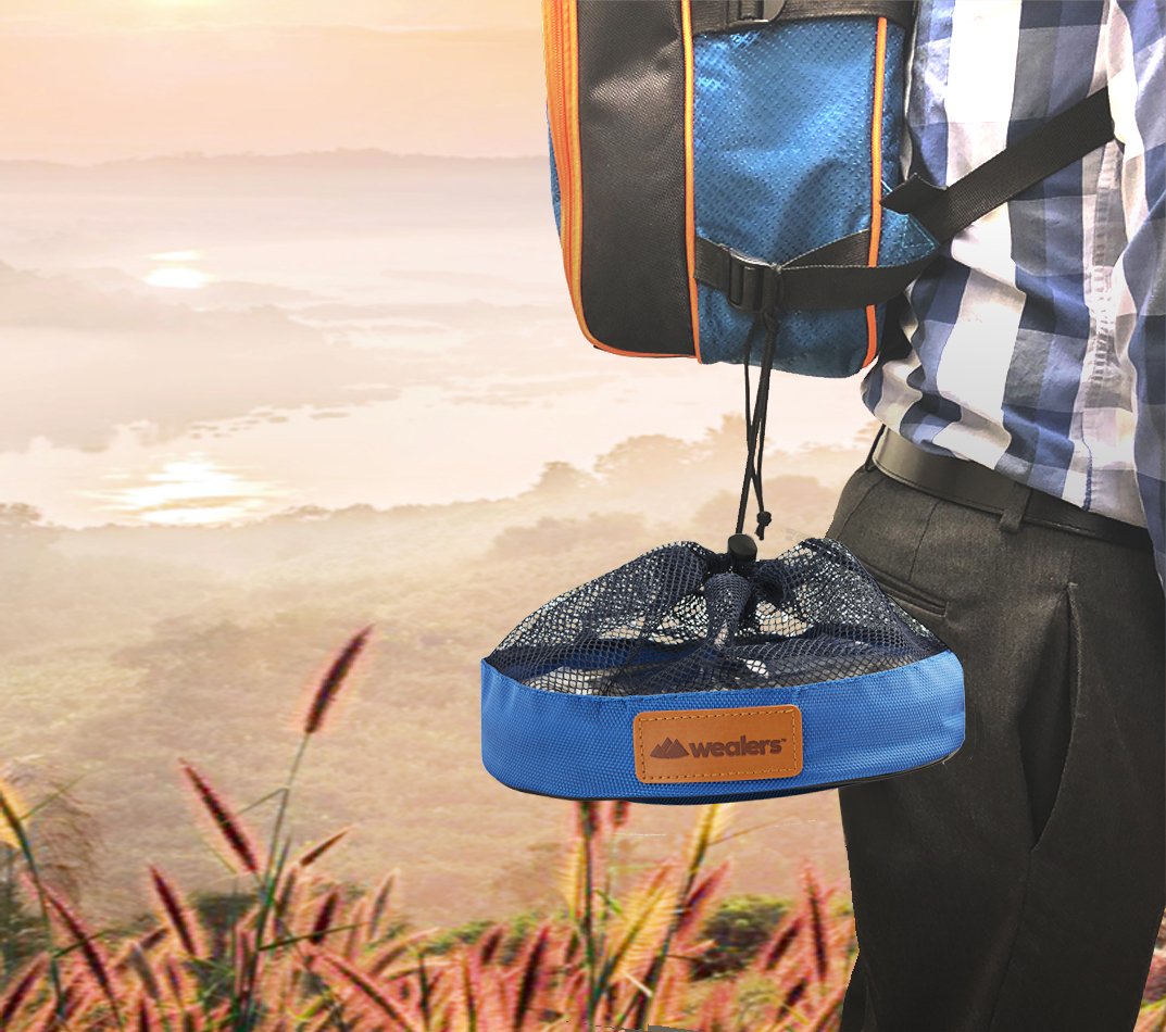 Wealers mesh bag storage-ready setup enables clutter-free packing.