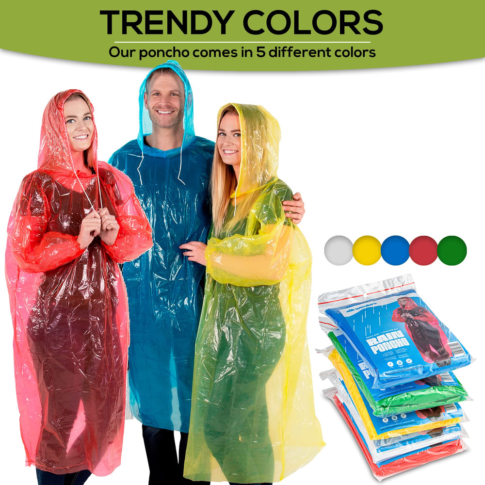 Thick material resists tears for durable outdoor use in Wealers ponchos.