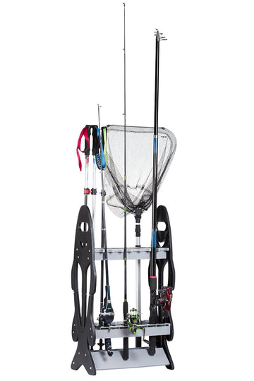 Wealers vertical rod holders support multiple rod types for versatility.