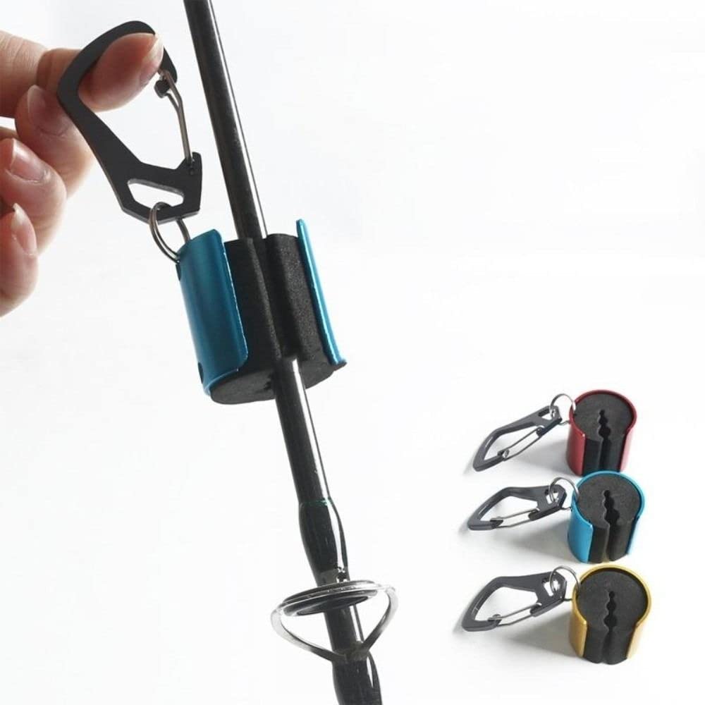 Set of four fishing rod holders ready for use
