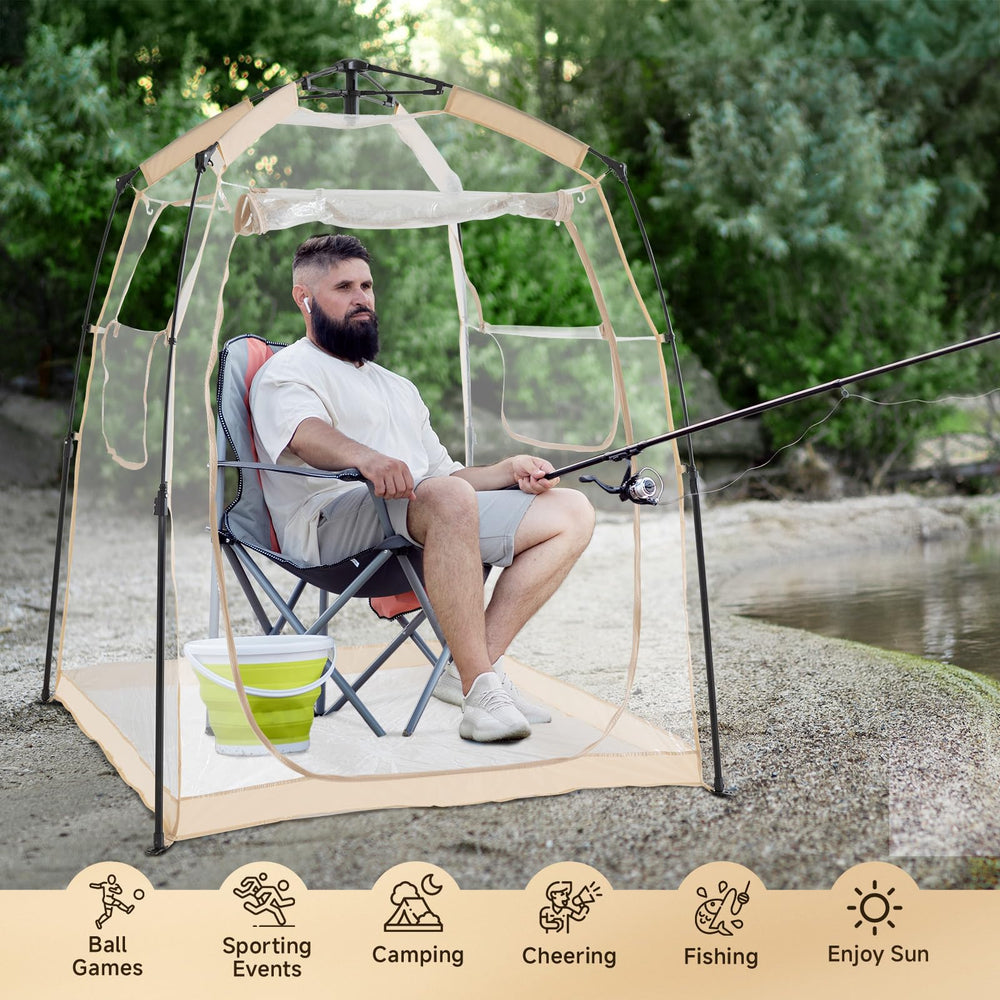 Weather Proof Pod carry bag makes transport easy and organized.