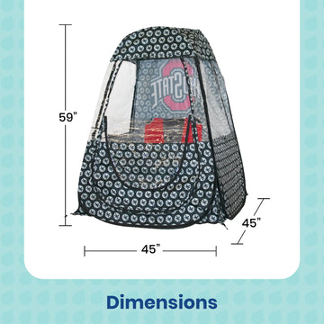 WeatherPod lightweight with easy open and close for quick setup.