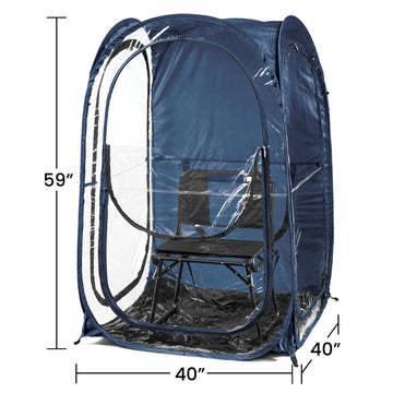 WeatherPod Original assembled on field ready for use in seconds