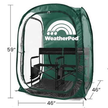 WeatherPod Original hunter green pod complements team sidelines