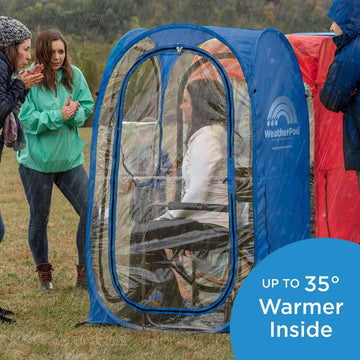 WeatherPod Original rain wind shield offers all-weather coverage