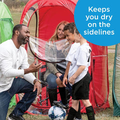 WeatherPod for two demonstrates compact shelter with space for gear